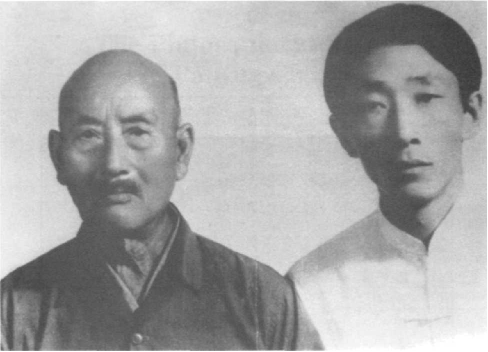 Lu Shui-Tian with his student Park Bok-Nam